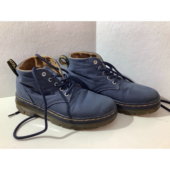 Women's Doc Martens Bonny Airwair Canvas Boots Size 5M Blue AW004 - Picture 1 of 15